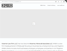Tablet Screenshot of kraemer-law.com